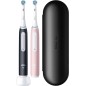 Oral-B iO Series 3N Duo Elektrisk tandbørste 2 stk. Sort/Lyserød